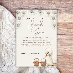Carte De Remerciements Un Baby shower de Boho Neutre et Silencieux