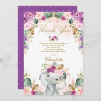 Un Boho sauvage Éléphant rose violet fleuri Annive