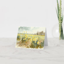 Un champ de jonquilles au printemps