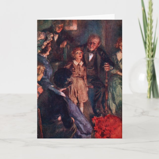 Carte De Remerciements Un chant de Noël : La famille Cratchit  (Devant)