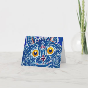 Carte De Remerciements Un chat de style gothique par Louis Wain