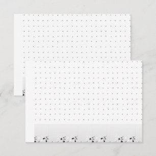 Carte De Remerciements Un décor blanc propre avec de minuscules points ép
