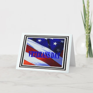 Carte De Remerciements Un drapeau pour nos vétérans