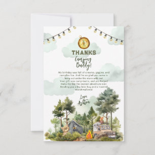 Carte De Remerciements Un Joyeux Camper Anniversaire