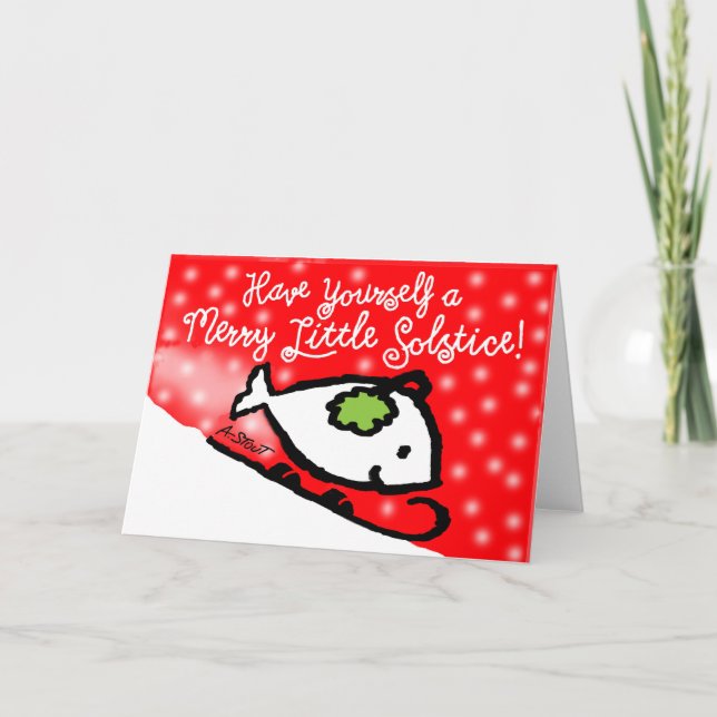 Carte De Remerciements Un Joyeux Petit Solstice ! - (Devant)