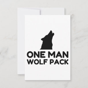 Carte De Remerciements Un loup d'homme