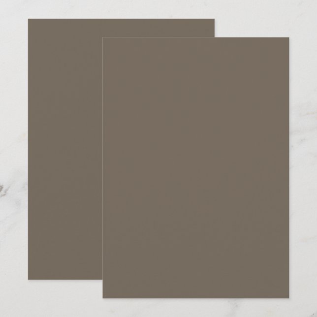 Carte De Remerciements un mur marron avec une horloge noir et blanc dessu (Devant / Derrière)