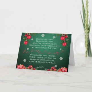 Carte De Remerciements Un Parodie de Jingle Bells pour les Fêtes - Jingle
