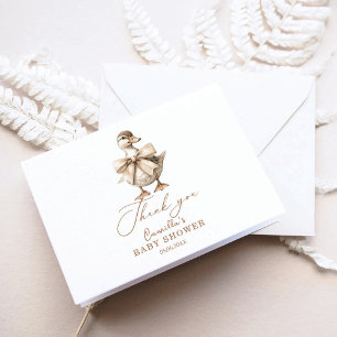 Carte De Remerciements Un Petit Baby shower Vintage