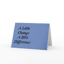 Un peu de changement, une grande différence