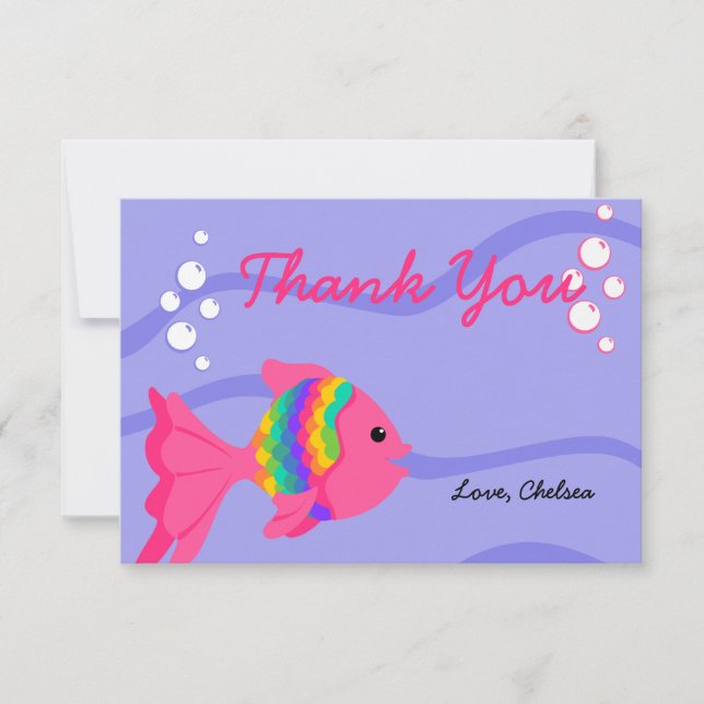 Carte De Remerciements Un Poisson Fantastique ! (Devant)