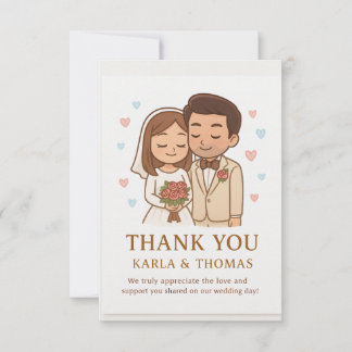 Carte De Remerciements Un Rêve d'Amour
