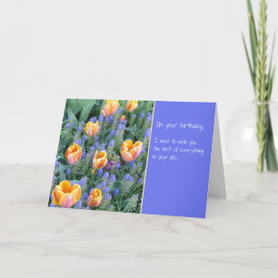 Carte De Remerciements Un voeu d'anniversaire pour le meilleur...