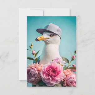 Carte De Remerciements Une lettre avec une mouette vous remercie