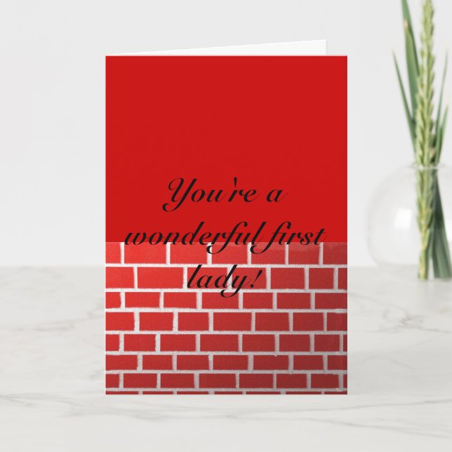 Carte De Remerciements Une merveilleuse première dame (Devant)