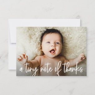 Carte De Remerciements Une petite note de remerciement Photo de bébé Mode