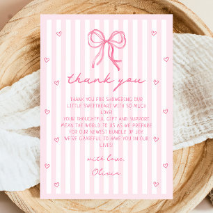 Carte De Remerciements Une petite Saint-Valentin pour bébé