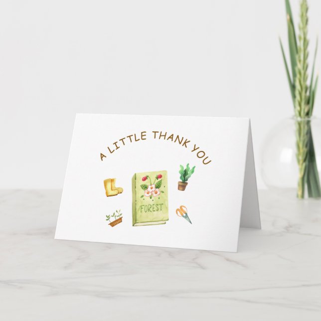 Carte De Remerciements Unique Un Nouveau Chapitre Baby shower De Livre De (Devant)