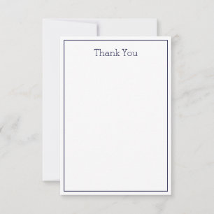 Carte de remerciements Unisex simple - Carte Plat