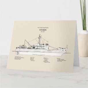 Carte De Remerciements USCG Cutter Storis wmec-38 - SBD