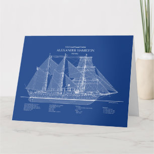 Carte De Remerciements USCGC Alexander Hamilton wix-272 - ABD
