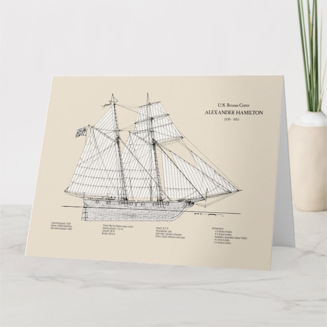 Carte De Remerciements USRC Alexander Hamilton - SBD (Devant)