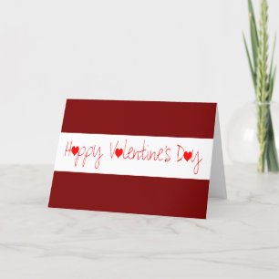 CARTE DE REMERCIEMENTS VALENTINE PLAINE ET SIMPLE MAIS COEUR