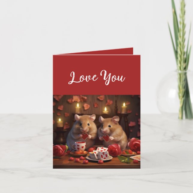 Carte De Remerciements Valentines/Carte d'amour (Devant)