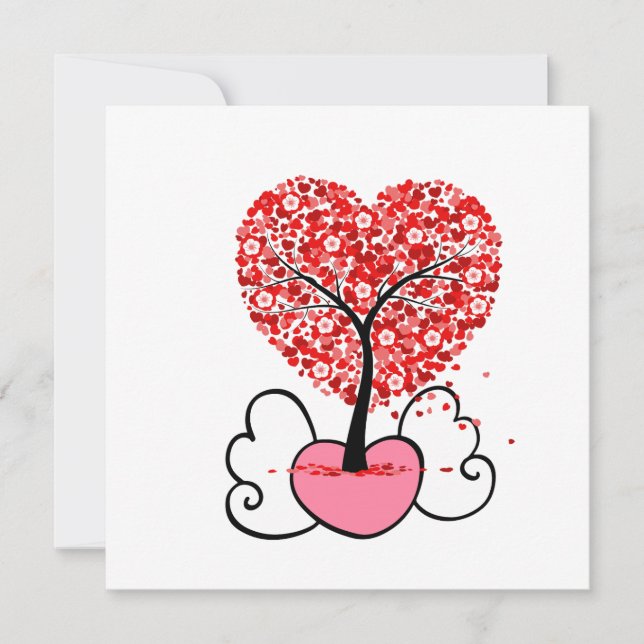 Carte De Remerciements Valentines jour jolies valentines cadeaux de jour. (Devant)