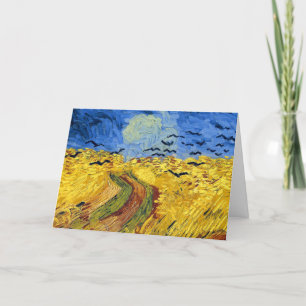 Carte De Remerciements Van Gogh Champs de blé Impressionniste Peinture