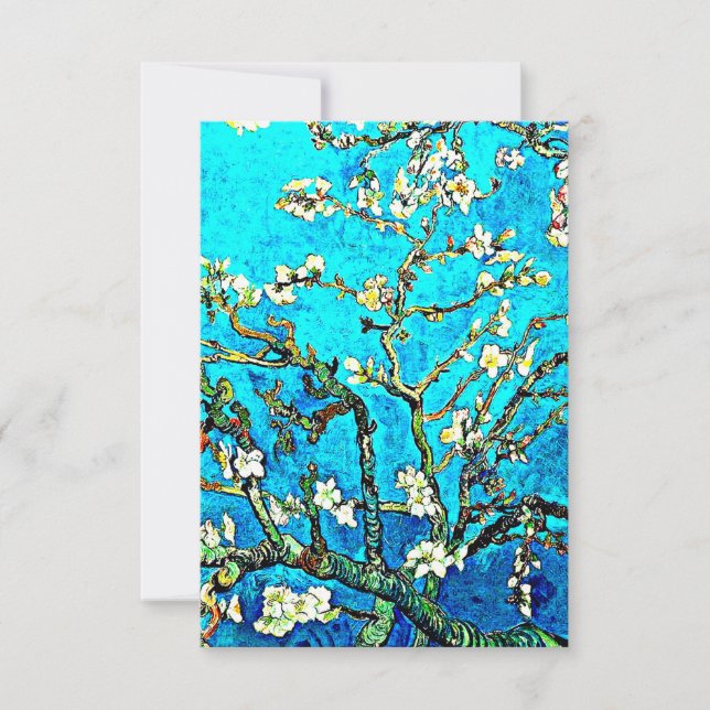 Carte De Remerciements Van Gogh - Fleur d'amandes (Devant)