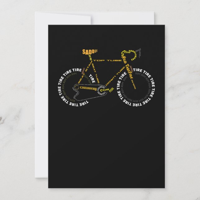 Carte De Remerciements Vélo    AnatomyCute Cycling Est Un Cadeau De Vie (Devant)