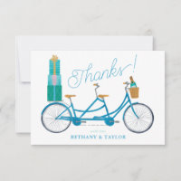 Vélo pour deux aquarelle tandem