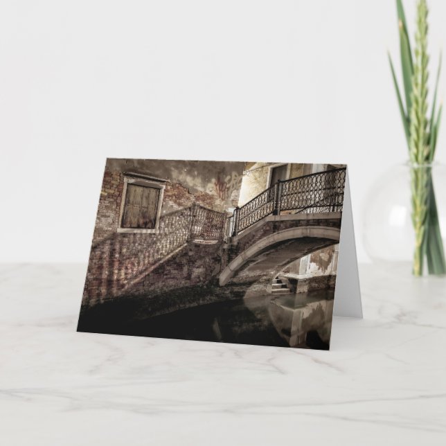 Carte De Remerciements VENETIAN SHADOWS Folded Card (Devant)