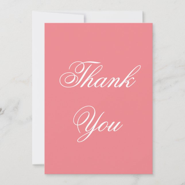 Carte De Remerciements Vertical Rose Professional Moderne (Devant)