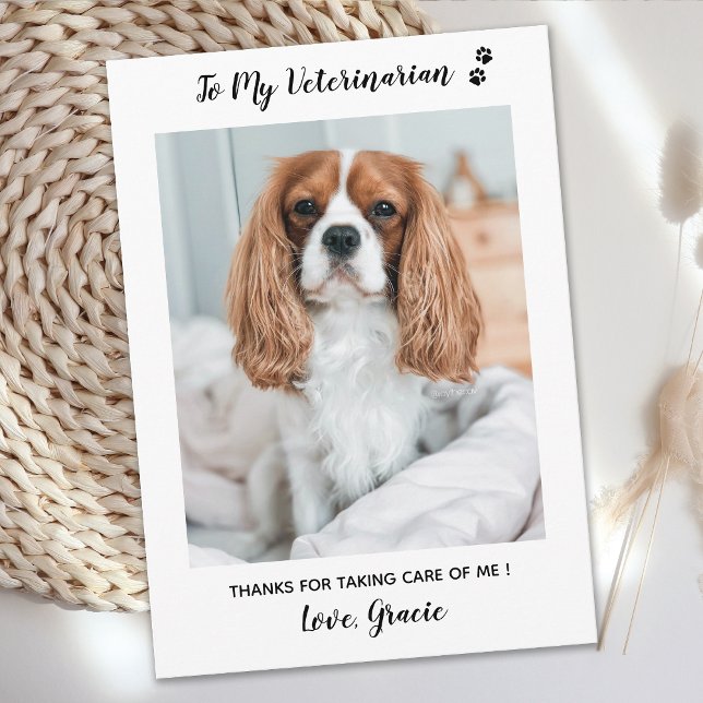 Carte De Remerciements Vétérinaire Vétérinaire Tech Animaux de compagnie  (Créateur téléchargé)