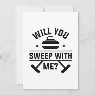 Carte De Remerciements Veux-Tu Balayer Avec Moi ?