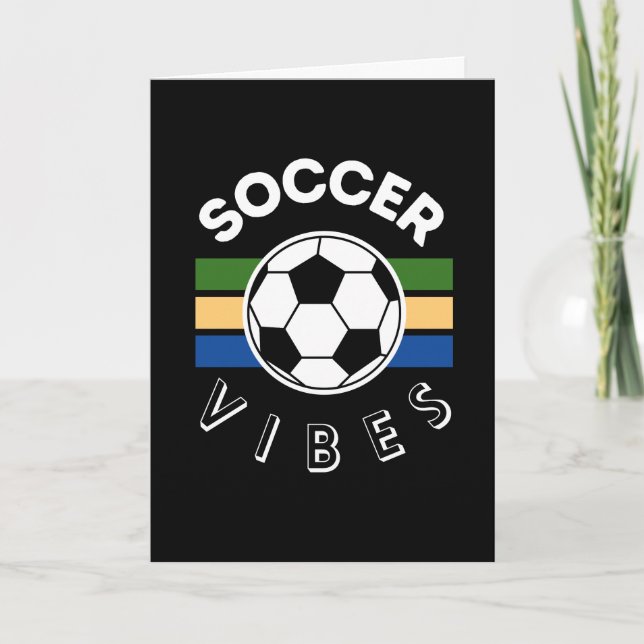 Carte De Remerciements Vibes de football (Devant)