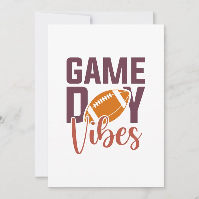 Carte De Remerciements Vibes du Jour du Jeu (Devant)