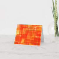Vibrant contemporain Abstrait Art moderne Orange