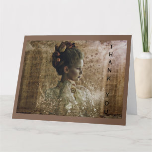 Carte De Remerciements Victorian Ghost Lady in Waiting