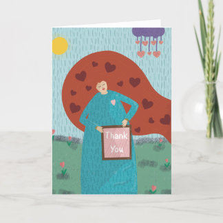 Carte de remerciements (vide)