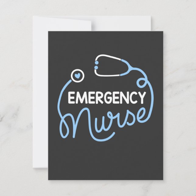 Carte De Remerciements Vie infirmière| Infirmières et infirmiers Service  (Devant)