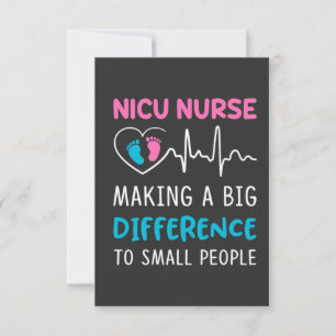 Carte De Remerciements Vie infirmière   Nicu Nurse