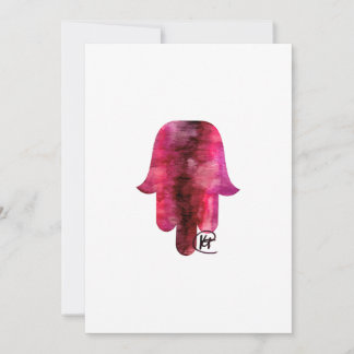 Carte De Remerciements Vin Stain Hamsa Art
