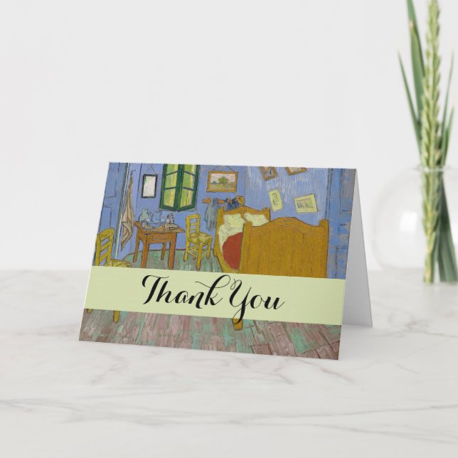 Carte De Remerciements Vincent Van Gogh Bedrome Painting (Devant)