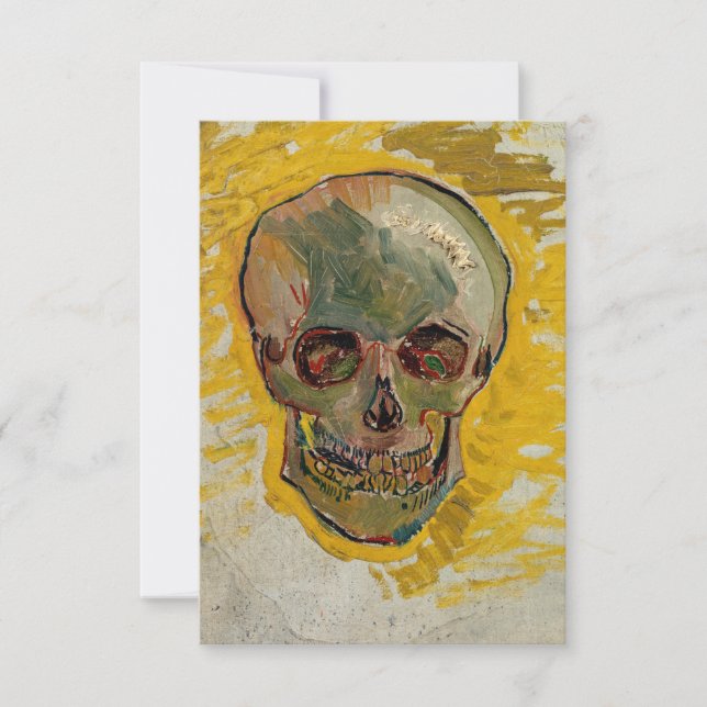 Carte De Remerciements Vincent van Gogh - Crâne 1887 #2 (Devant)