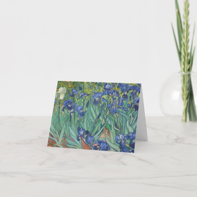 Carte De Remerciements Vincent Van Gogh - Irises (Devant)