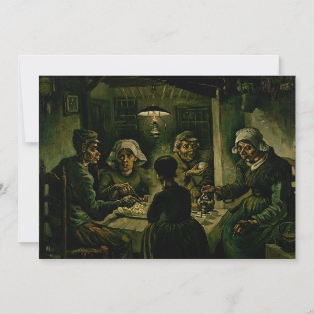 Carte De Remerciements Vincent van Gogh - Les mangeurs de pommes de terre (Devant)