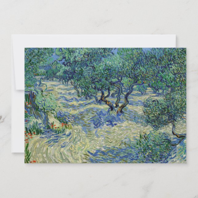 Carte De Remerciements Vincent van Gogh - Olive Orchard (Devant)